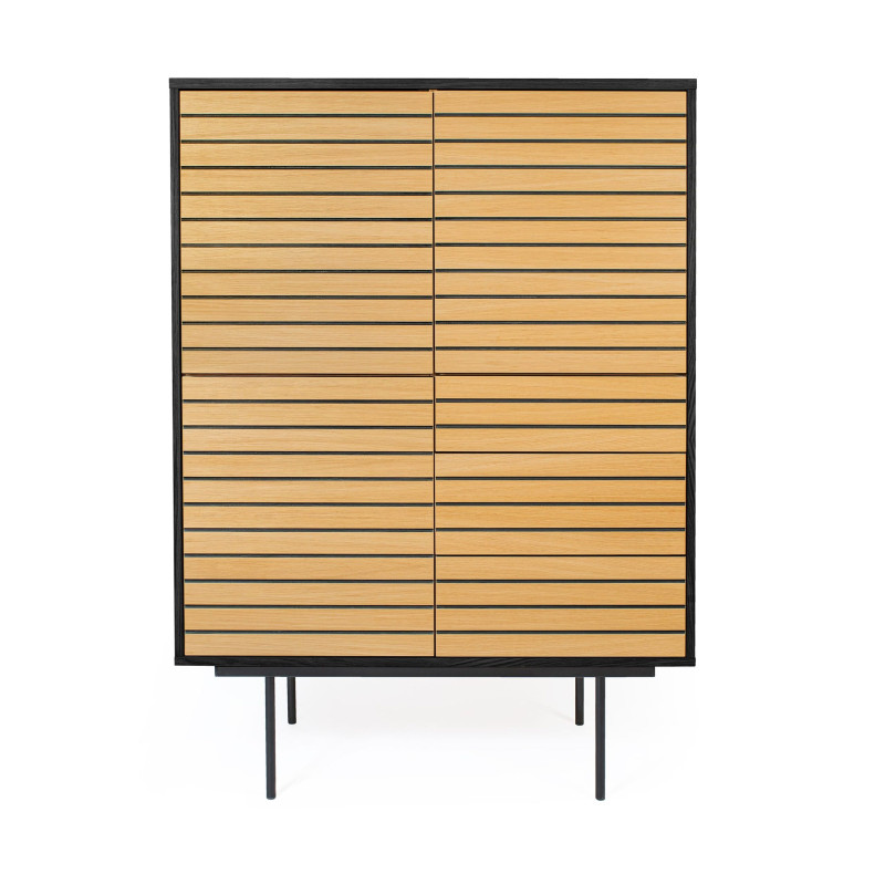 Stripe tall dresser